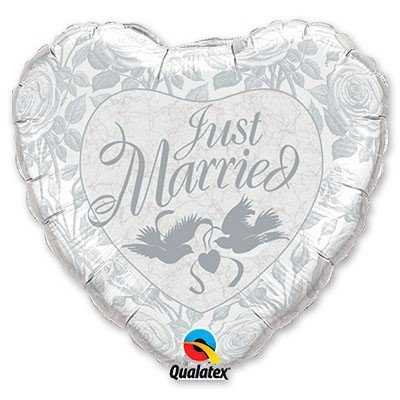 Шарик 18" Just Married Pearl Шарик 18" Just Married Pearl