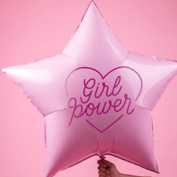 Большой фольгированный шар звезда Girl Power Большой фольгированный шар звезда Girl Power