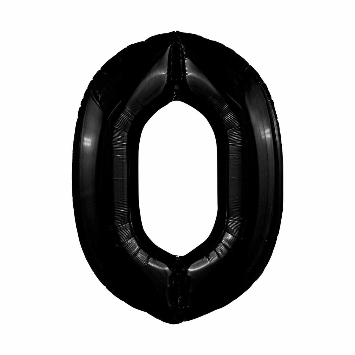 Шар фигура цифра 0 черный Шар фигура цифра 0 черный