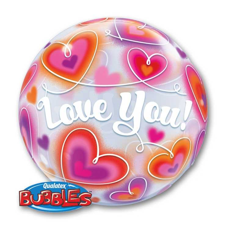 Шарик BUBBLE 22" ILY Шары-Сердца Шарик BUBBLE 22" ILY Шары-Сердца