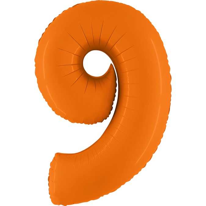 Шар фигура цифра 9 Оранжевая Шар фигура цифра 9 Оранжевая