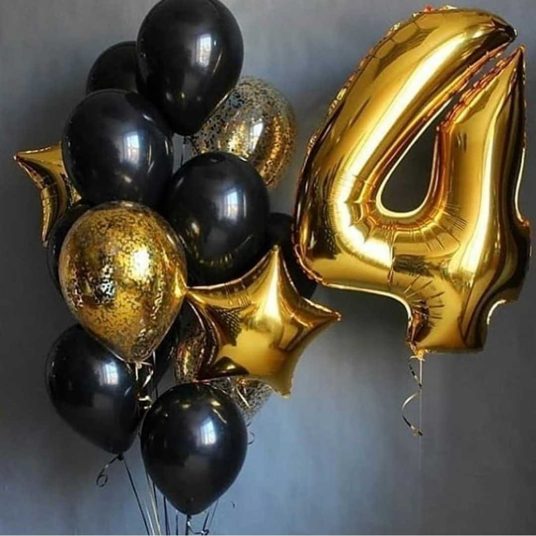 Воздушные шары " gold and black" Воздушные шары " gold and black"