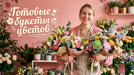 Готовые букеты цветов с доставкой Сургут
